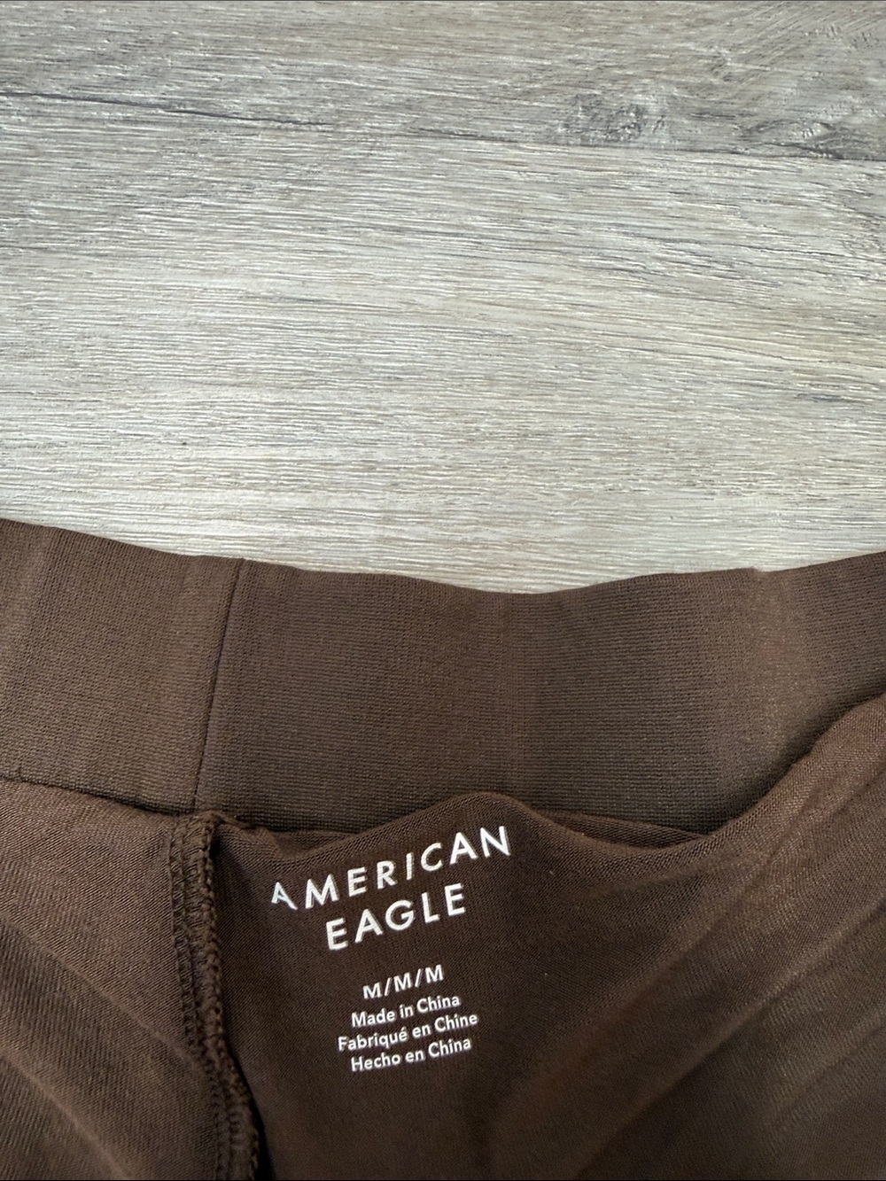 American Eagle Skater Skirt Skort Medium Brown Soft Waist Pull-On - Picture 2 of 4